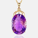 Colar Banhado a Ouro 18k - Ametista