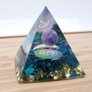 Orgonite Pirâmide com Obsidiana - Stay Positive