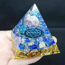 Orgonite Pirâmide com Obsidiana - Stay Positive